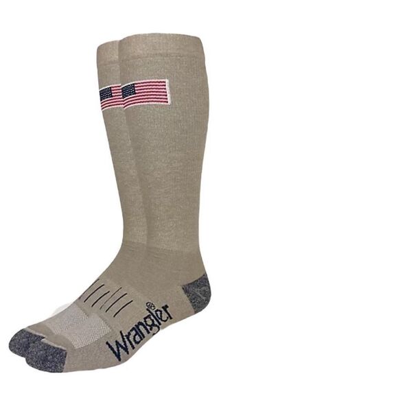 Wrangler Patriotic American Flag Boot Socks, 2 Packs, Size L, NWT - Picture 3 of 5